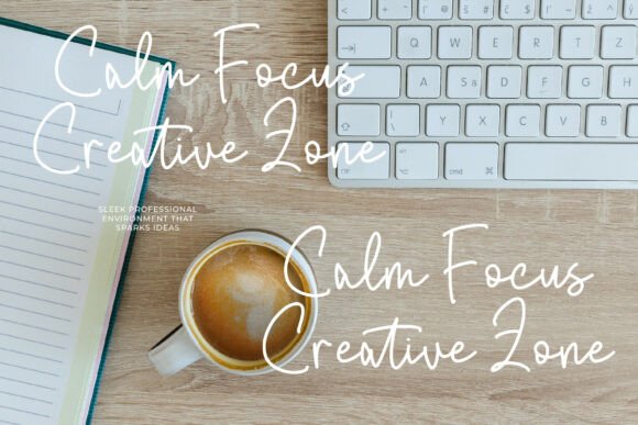 Fluffy Bloom Font PNG with transparent background - Preview 4