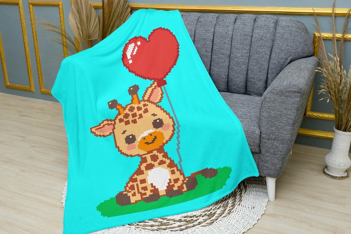 Giraffe C2C Crochet Blanket Pattern