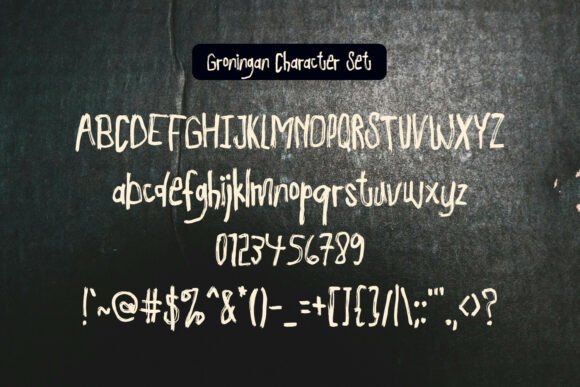 Groningan Font PNG with transparent background - Preview 3