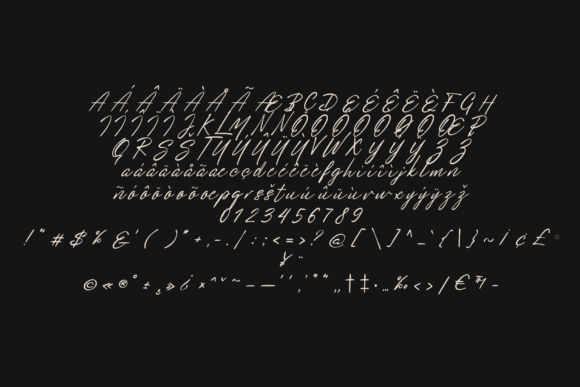 Kalissa Font PNG with transparent background - Preview 4