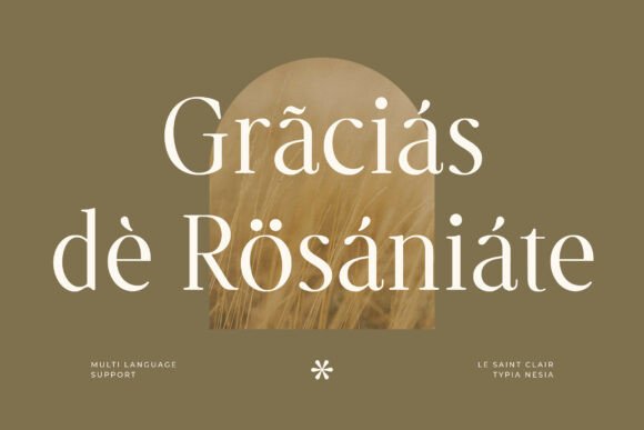 Le Saint Clair Font PNG with transparent background - Preview 2