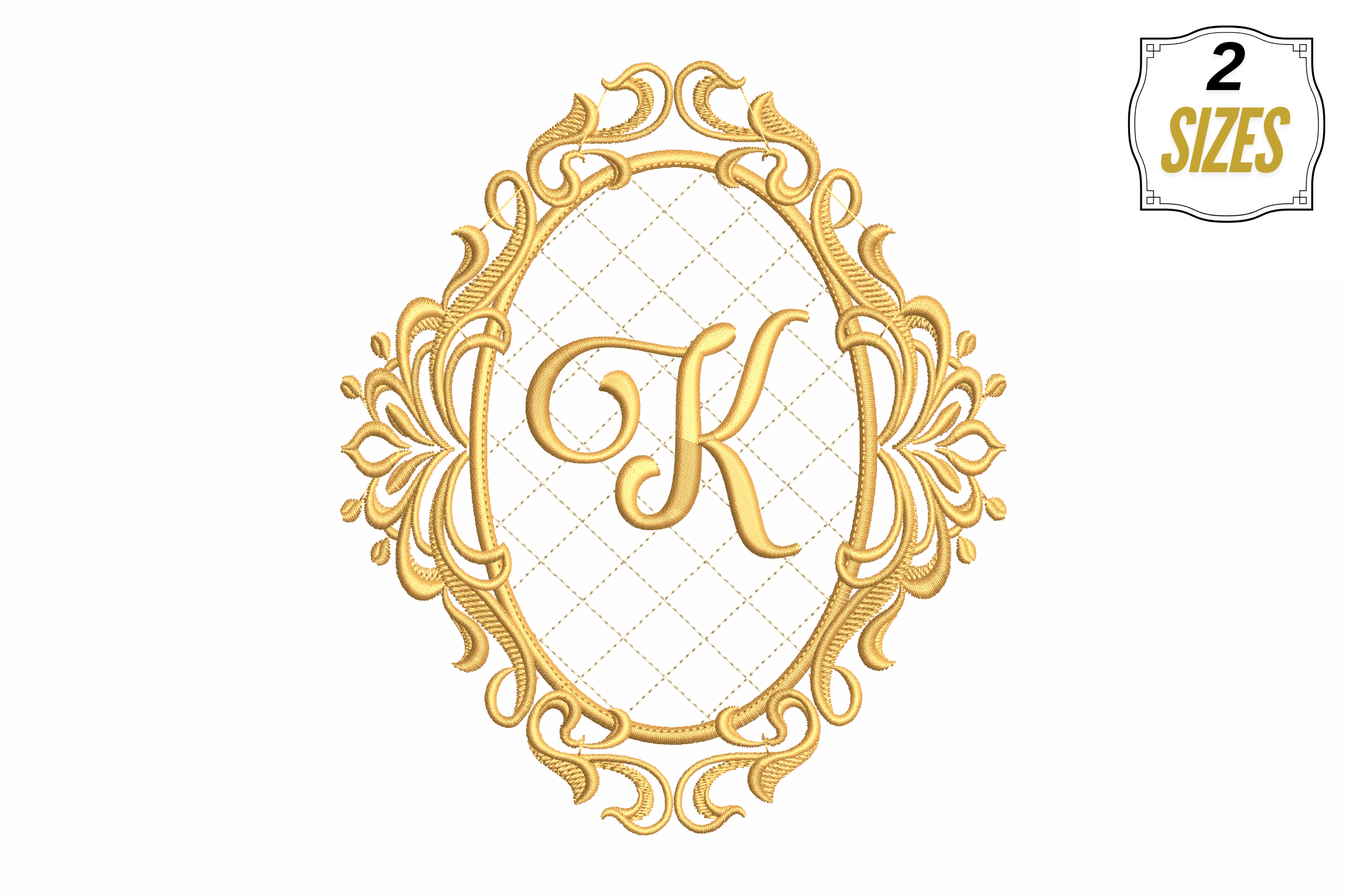 Letter K in a Beautiful Frame