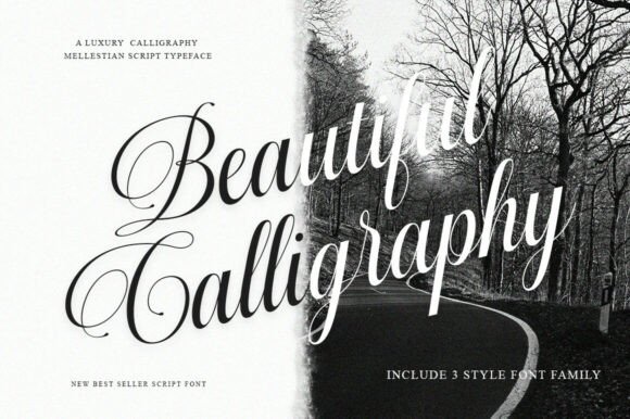 Mallestian Script Font PNG with transparent background - Preview 6