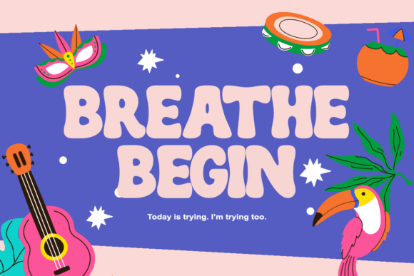 Moomi Taro Font PNG with transparent background - Preview 1