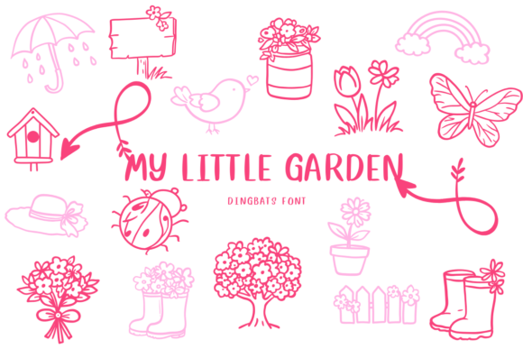 Preview of My Little Garden dingbat font