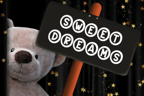 Night Moon Font PNG with transparent background - Preview 3