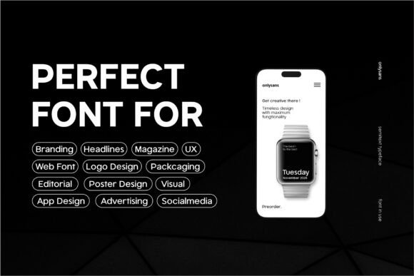 Onlysans Font PNG with transparent background - Preview 1