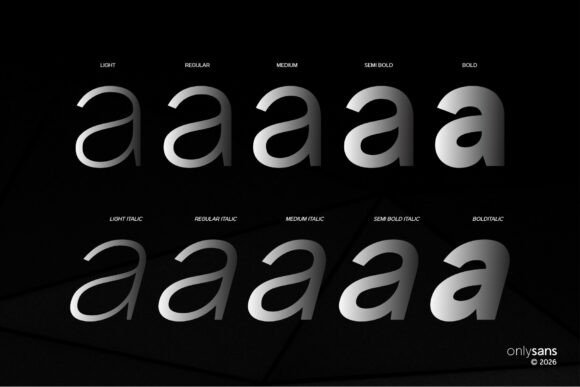 Onlysans Font PNG with transparent background - Preview 6