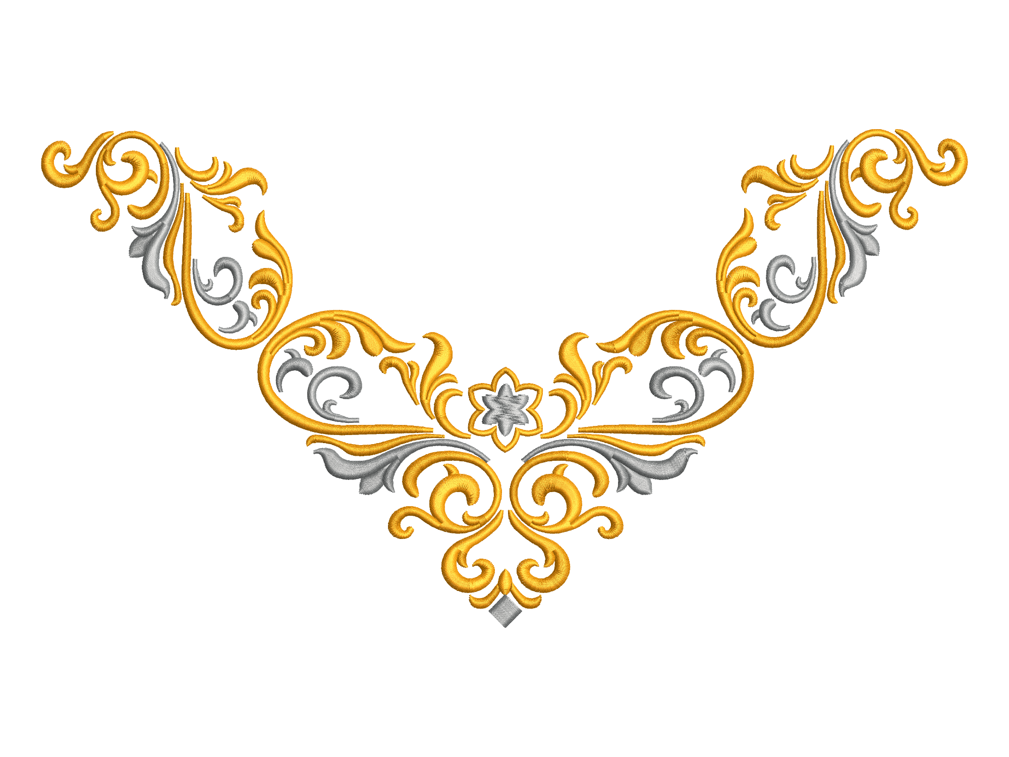 Ottoman Corner Border Embroidery