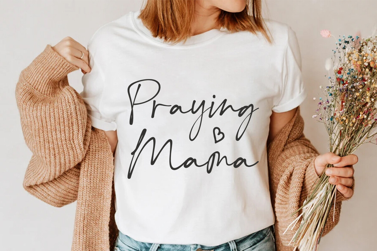Praying Mama SVG Graphic by Dixie Rose2004 · Creative Fabrica