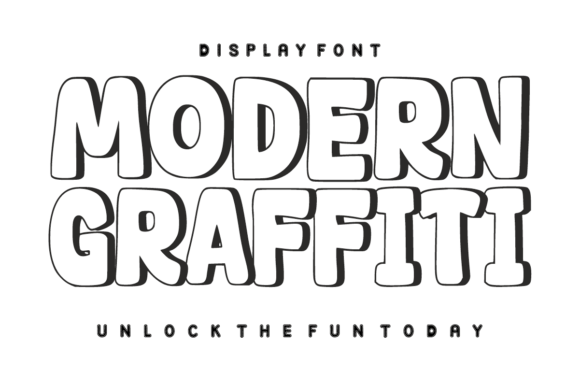 Retro Outline Font PNG with transparent background - Preview 2