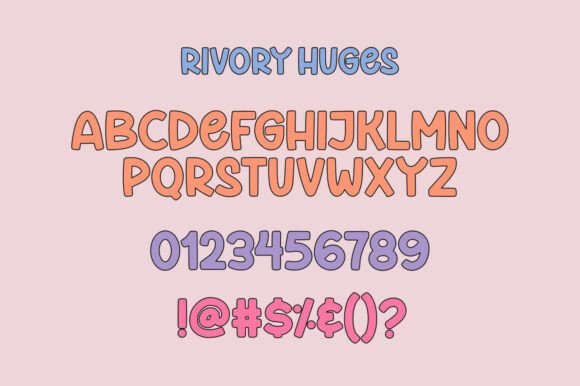 Rivory Huges Font PNG with transparent background - Preview 2
