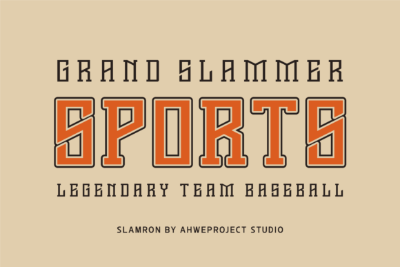 Slamron Font PNG with transparent background - Preview 4