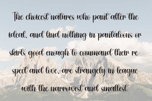 Smoothie Milky Font PNG with transparent background - Preview 5