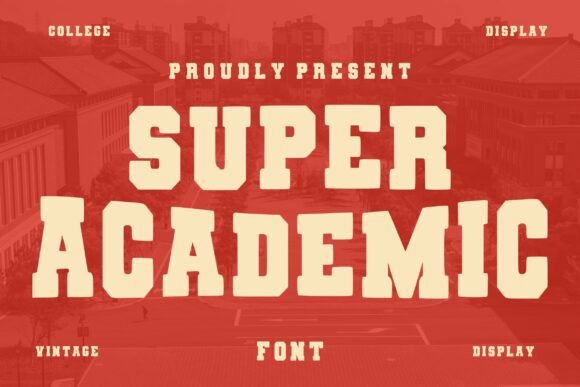 Super Academic Font by Infinity art Studio · Creative Fabrica