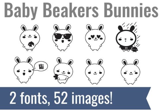 Baby Beakers Dingbats Font - Preview 1