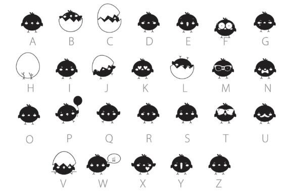 Baby Beakers Dingbats Font - Preview 3