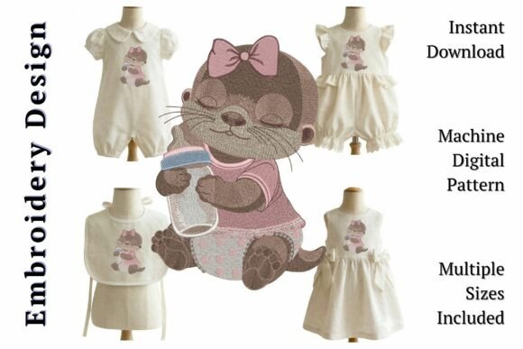 Baby Otter Bottle Cute Nursery Animal