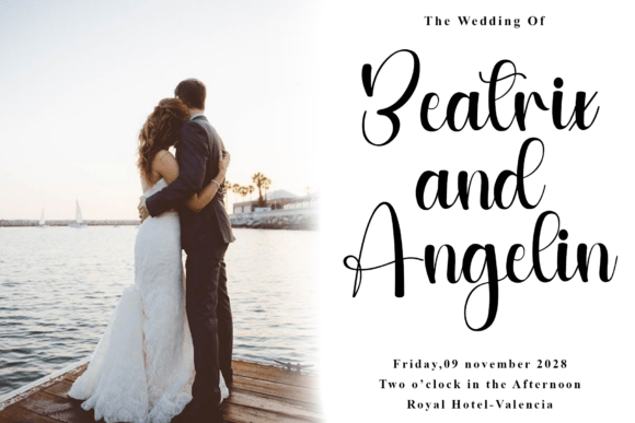 Beautiful Wedding Font - Preview 3