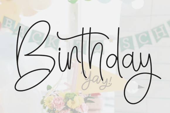 Best Birthday Font - Preview 5