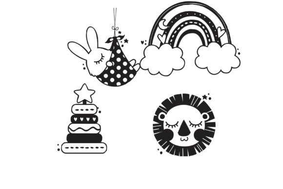 Boho Dingbats Font PNG with transparent background - Preview 4