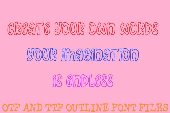 Bouncy Doodle Hand Drawn Cartoon Font PNG with transparent background - Preview 2