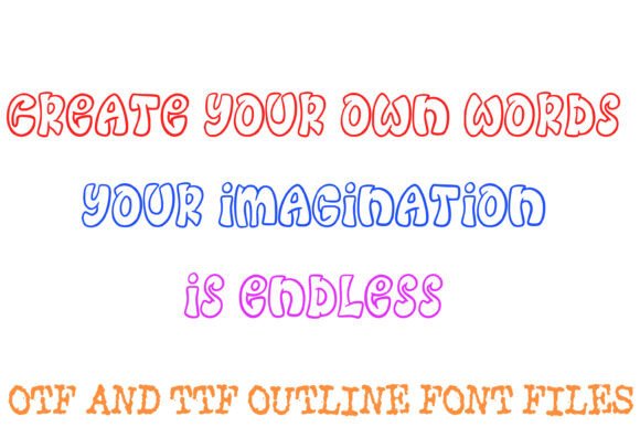 Bouncy Graffiti Font PNG with transparent background - Preview 2