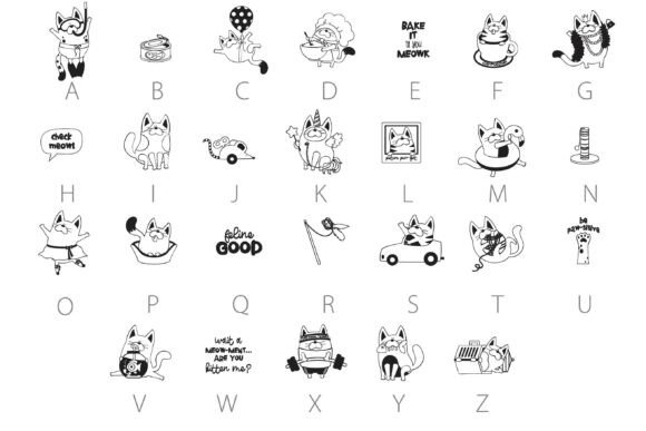 Check Meowt Dingbats Font - Preview 3
