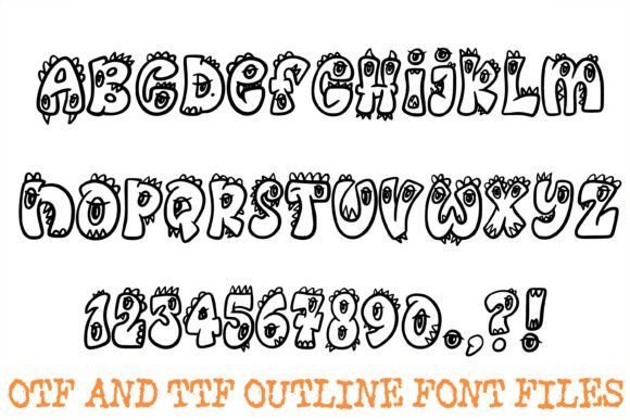 Creature Critters Font Font - Preview 1
