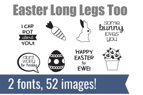 Easter Long Legs Dingbats Font - Preview 1