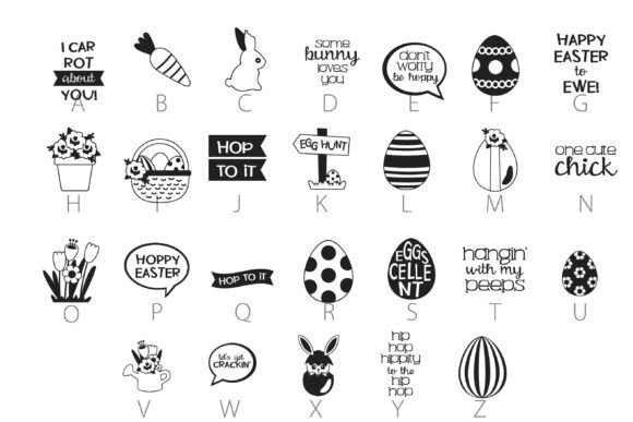 Easter Long Legs Dingbats Font - Preview 2
