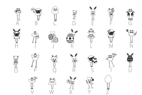 Easter Long Legs Dingbats Font - Preview 3
