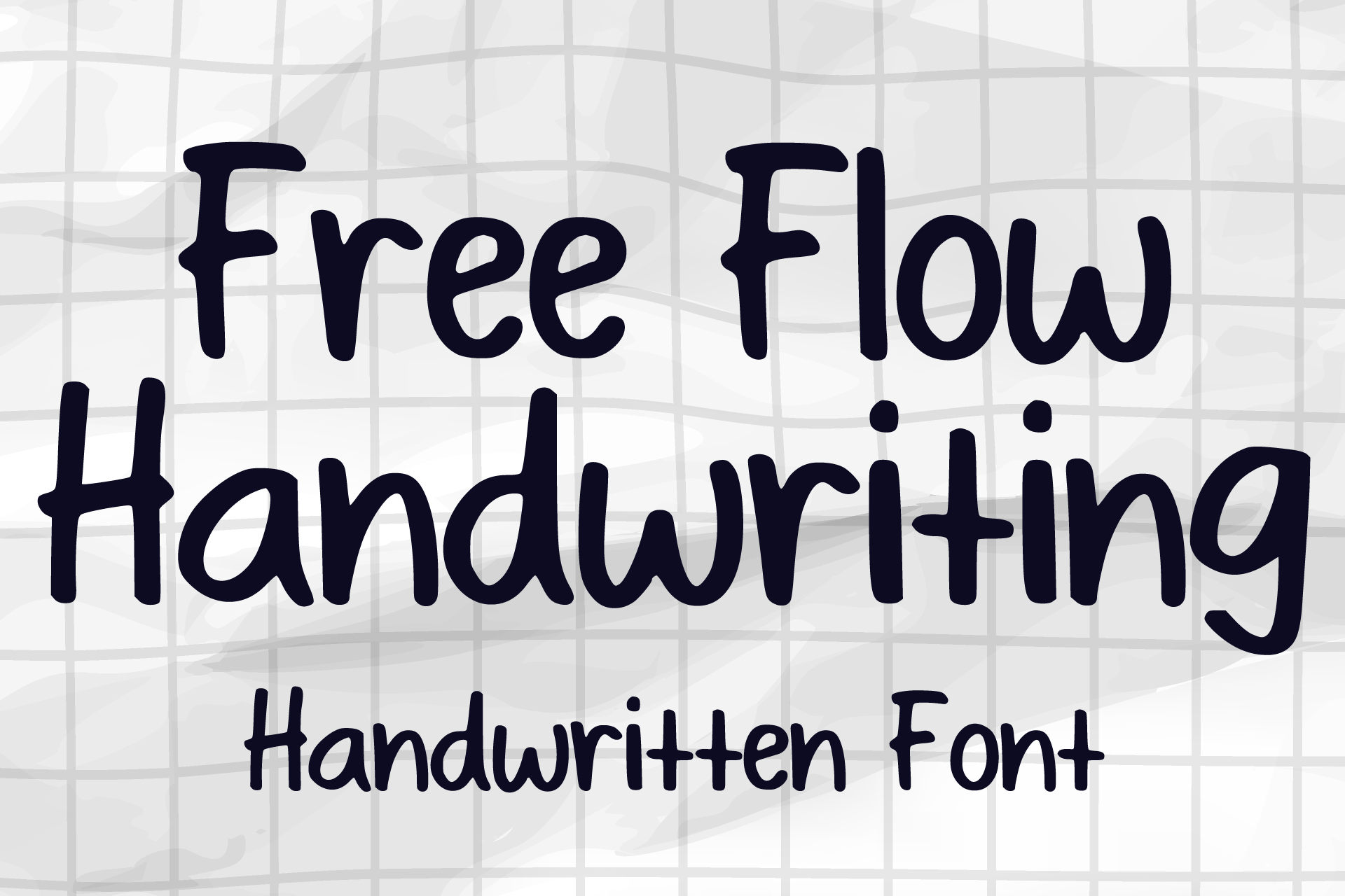 Free Flow Handwriting Font marker script natural branding logo font