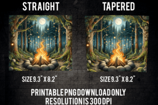 Full Moon Forest Fire Tumbler Wrap Graphic by COZY_OWL · Creative Fabrica