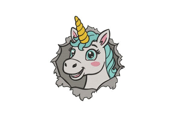 Funny Unicorn Head
