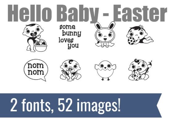 Hello Baby Dingbats Font - Preview 1