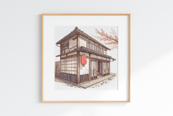 Japan Landscape Cross Stitch