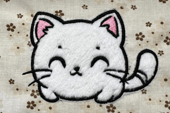 Kawaii Cat Applique
