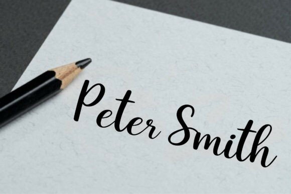 Lovely Hand Script Font PNG with transparent background - Preview 2