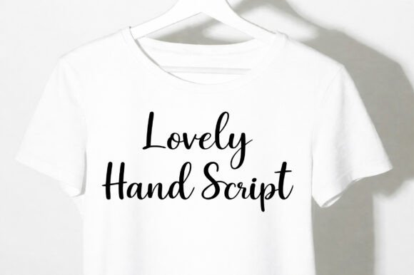 Lovely Hand Script Font PNG with transparent background - Preview 3