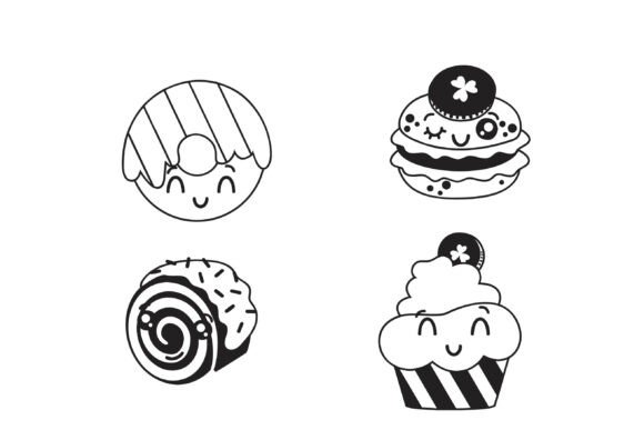 Lucky Kawaii Dingbats Font PNG with transparent background - Preview 5
