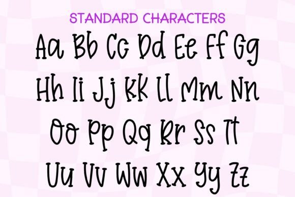 Lucky Pop Font PNG with transparent background - Preview 1