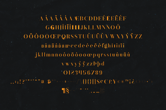 Magoa Font PNG with transparent background - Preview 4