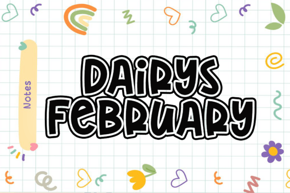 March Designer Font PNG with transparent background - Preview 1