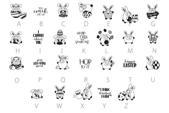 Piggy Polies Dingbats Font PNG with transparent background - Preview 5