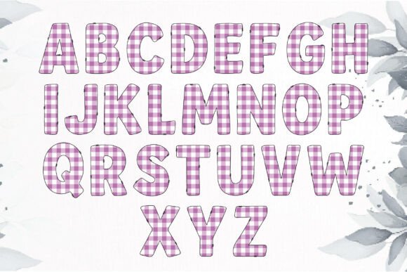 Preppy Coquette Box Font PNG with transparent background - Preview 1