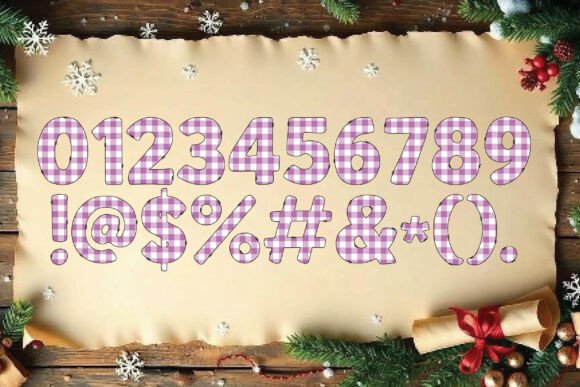 Preppy Coquette Box Font PNG with transparent background - Preview 2