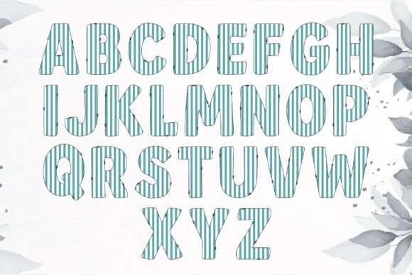 Preppy Coquette Decorative Font PNG with transparent background - Preview 3