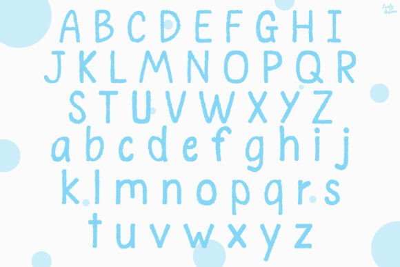 Puffi Font PNG with transparent background - Preview 1