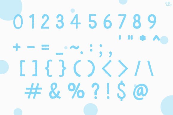 Puffi Font PNG with transparent background - Preview 2